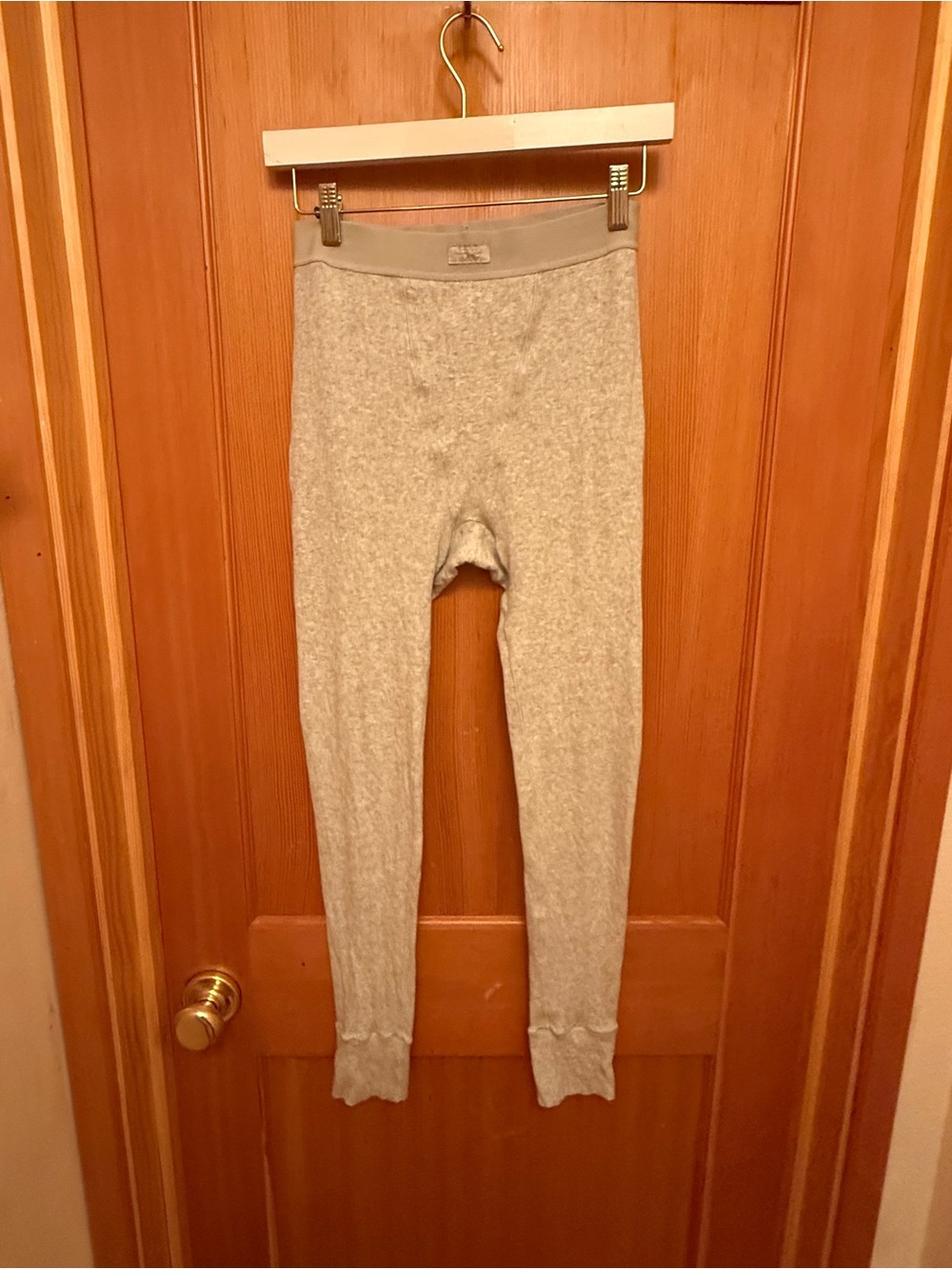 SKIMS Cotton Rib High-Waisted Lounge LeggingsSize M